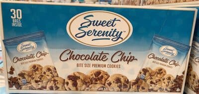Sweet Serenity chocolate chip cookies