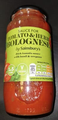 Tomato & Herb Bolognese Sauce