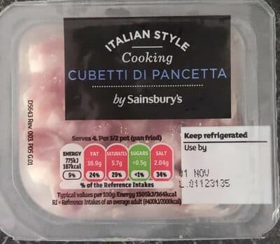 Cubetti di Pancetta