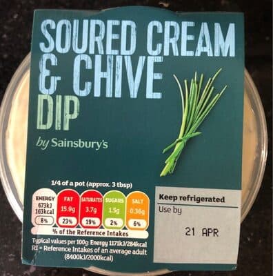 Soured cream & chive dip