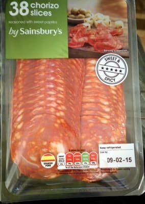 Chorizo Slices Seasoned With Sweet Paprika