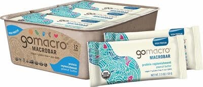 Macrobar organic vegan protein bars peanut butter