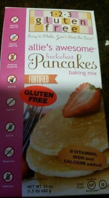 123 Gluten Free: Allie's awesome buckwheat Pancakes baking mix