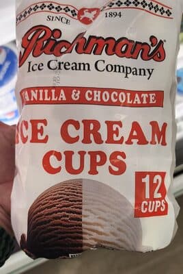 Richman's ice cream cups