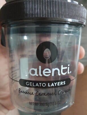 Banana Caramel Crunch Gelato Layers