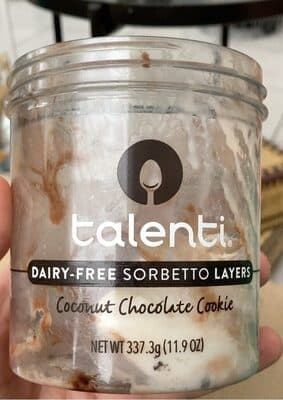 Coconut Chocolate Cookie Dairy-Free Sorbetto Layers
