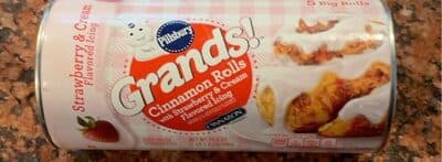Cinnamon Rolls with Strawberry & Cream Flavored Icing