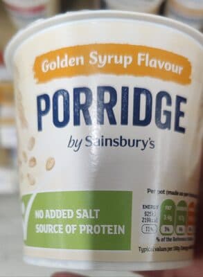 Porridge Golden Syrup Flavour