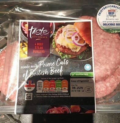 British Chuck and Flank Beef Burgers with Salt and Pepper