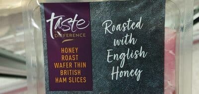 Honey roast wafer thin british ham slices