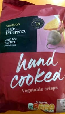 hand cooked vegetable crisps