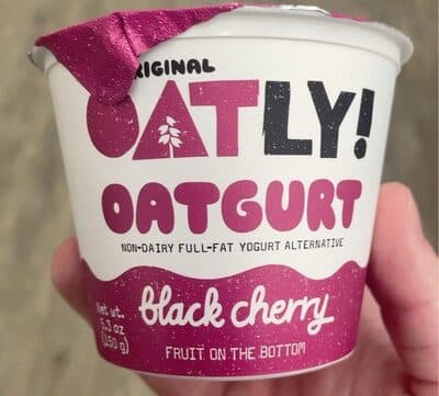 Black Cherry Oatgurt Fruit on the Bottom Non-Dairy Full-Fat Yogurt Alternative