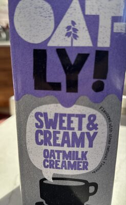 Sweet and creamy oat milk creamer