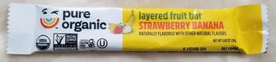Strawberry Banana Flavored Layered Fruit Bar