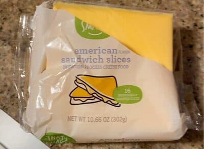 American Flavor Imitation Process Cheese Food Sandwich Slices
