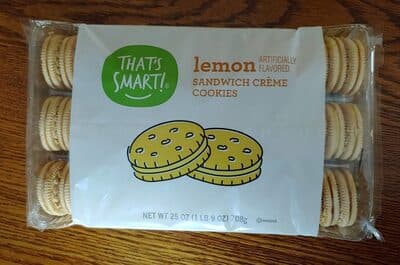 Lemon Flavored Sandwich Creme Cookies