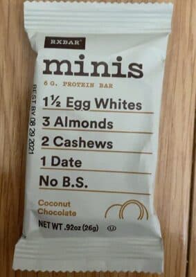 Protein Bar Minis Coconut Chocolate