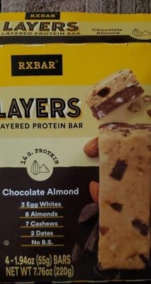 Chocolate Almond Layers Layered Protein Bars