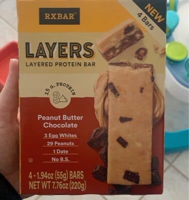 Peanut Butter Chocolate Layers Layered Protein Bars