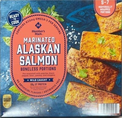 Marinated Boneless Portions Alaskan Salmon