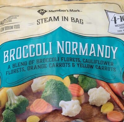 Broccoli Normandy A Blend Of Broccoli Florets, Cauliflower Florets, Orange Carrots & Yellow Carrots Steam In Bag