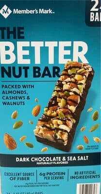 Dark Chocolate & Sea Salt Flavored Nut Bar
