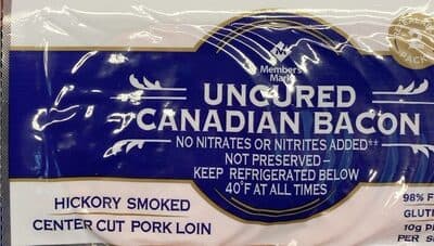 Uncured Canadian Bacon