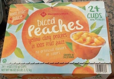Diced Peaches
