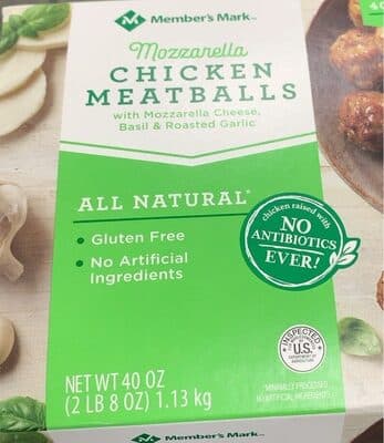 Members Mark Mozzarella Chicken Meatballs