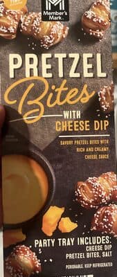 Pretzel Bits with Cheese Dip