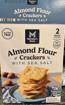 Almond Flour Crackers with Sea Salt