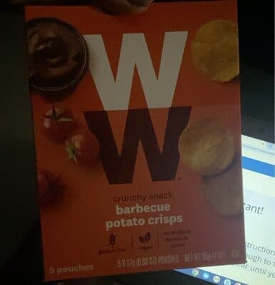 Barbecue potato crisps
