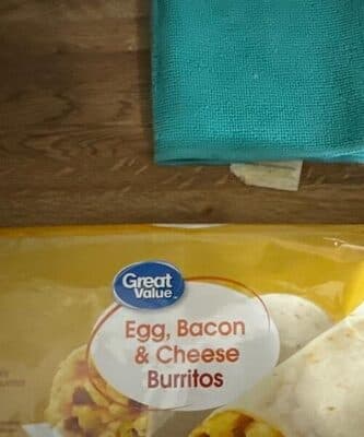 Egg, Bacon & Cheese Burritos