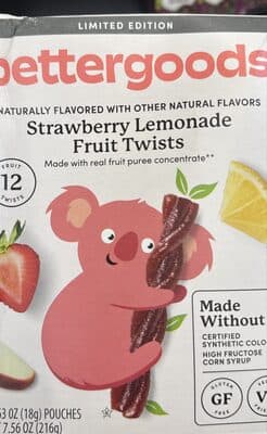 Strawberry Lemonade Fruit Twists