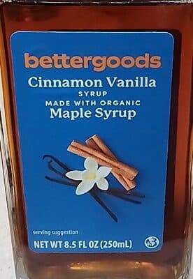 Bettergoods Cinnamon Vanilla Syrup