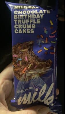 Chocolate Birthday Truffle Crumb Cakes