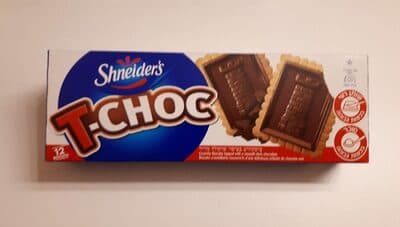T-Choc Crunchy Biscuits Topped With A Smooth Dark Chocolate