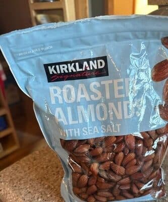 Kirkland Signature Roasted almonds with Sea Salt