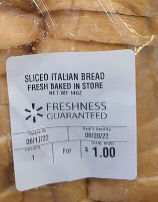 Sliced Italian Bread