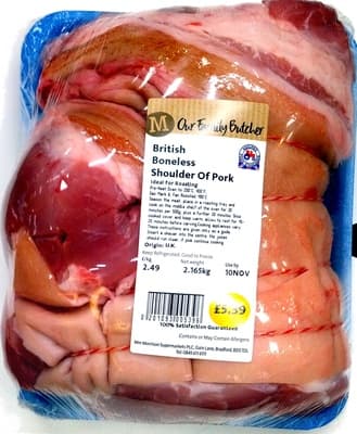 British Boneless Shoulder of Pork