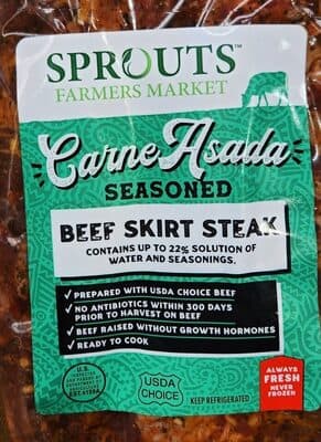 Marinated carne asada