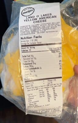 Yellow American Cheese