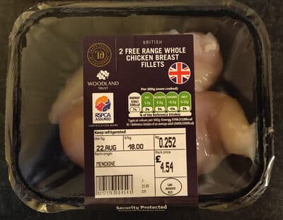Free Range Whole Chicken Breasts Fillets