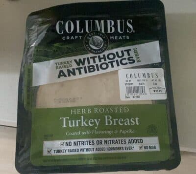 Herb roasted thekey breast