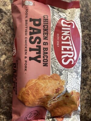 Ginsters Chicken And Bacon Pasty