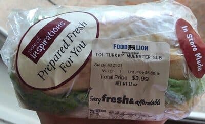 Toi Turkey Muenster Sub