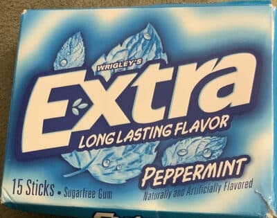 Peppermint Long Lasting Flavor Sugarfree Gum