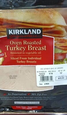 Oven Roasted Turkey Breast browned in vegetable oil