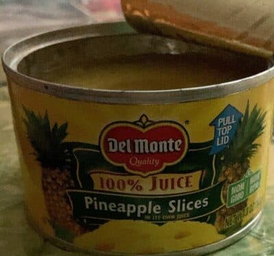 Pineapple Slices In Its Own Juice