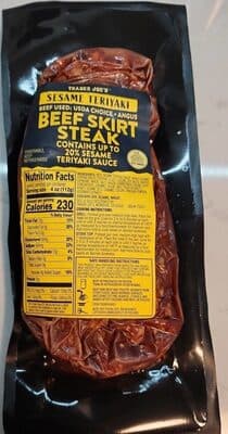 Sesame Teriyaki Beef Skirt Steak